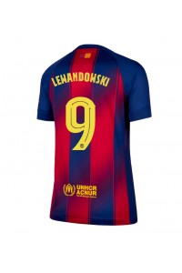 Barcelona Robert Lewandowski #9 Jalkapallovaatteet Naisten Kotipaita 2025-26 Lyhythihainen